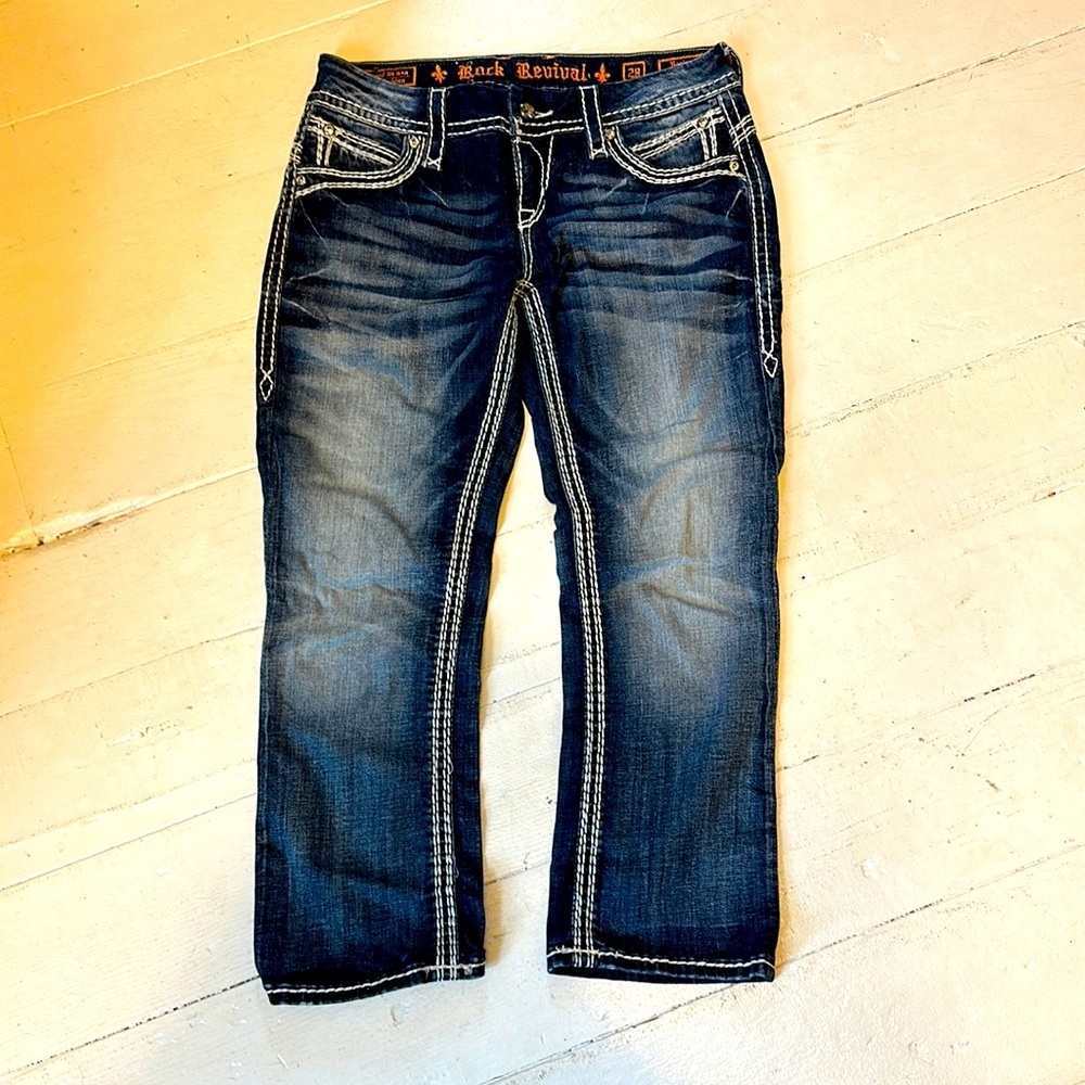 Rock Revival “Becky” Easy Capri, Sz 28